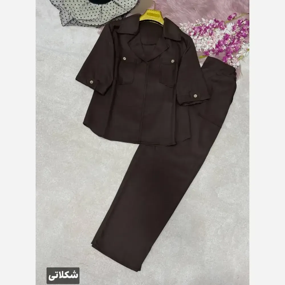 ست اسپرت شاواز فری سایز لنینت زنانه شومیز و شلوار در رنگبندی متنوع