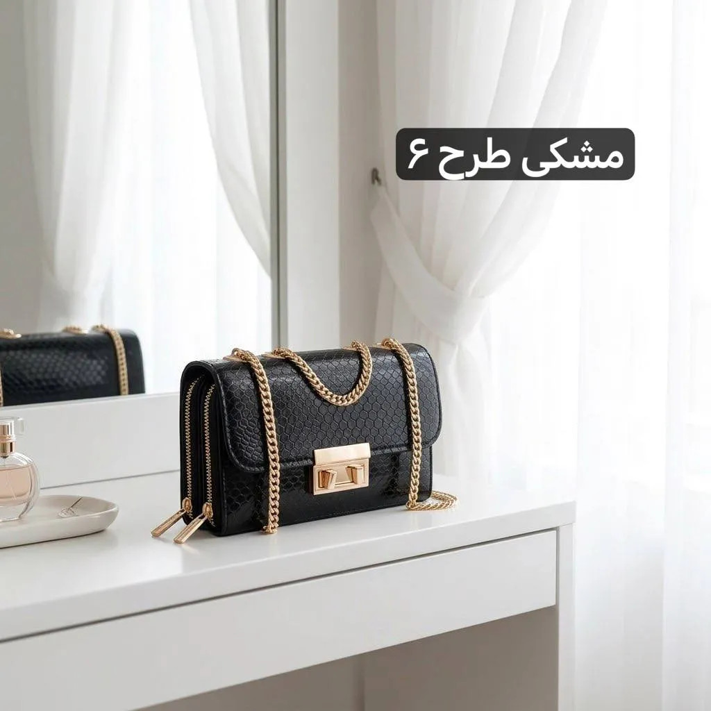 کیف پاسپورتی زنانه چرم مصنوعی بند بلند مجلسی و رسمی