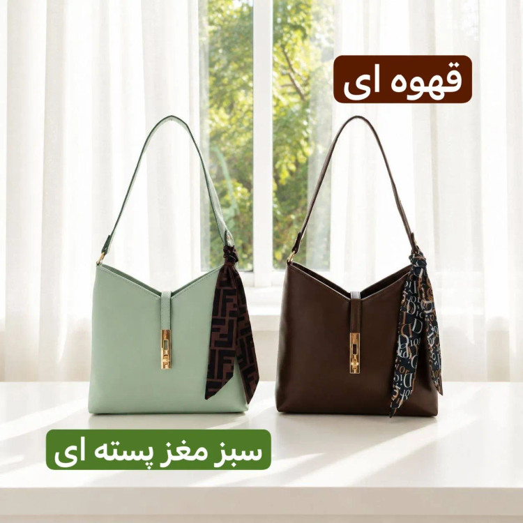 کیف زنانه چرم مصنوعی رسمی و روزمره مدل زیپ و قفل دار