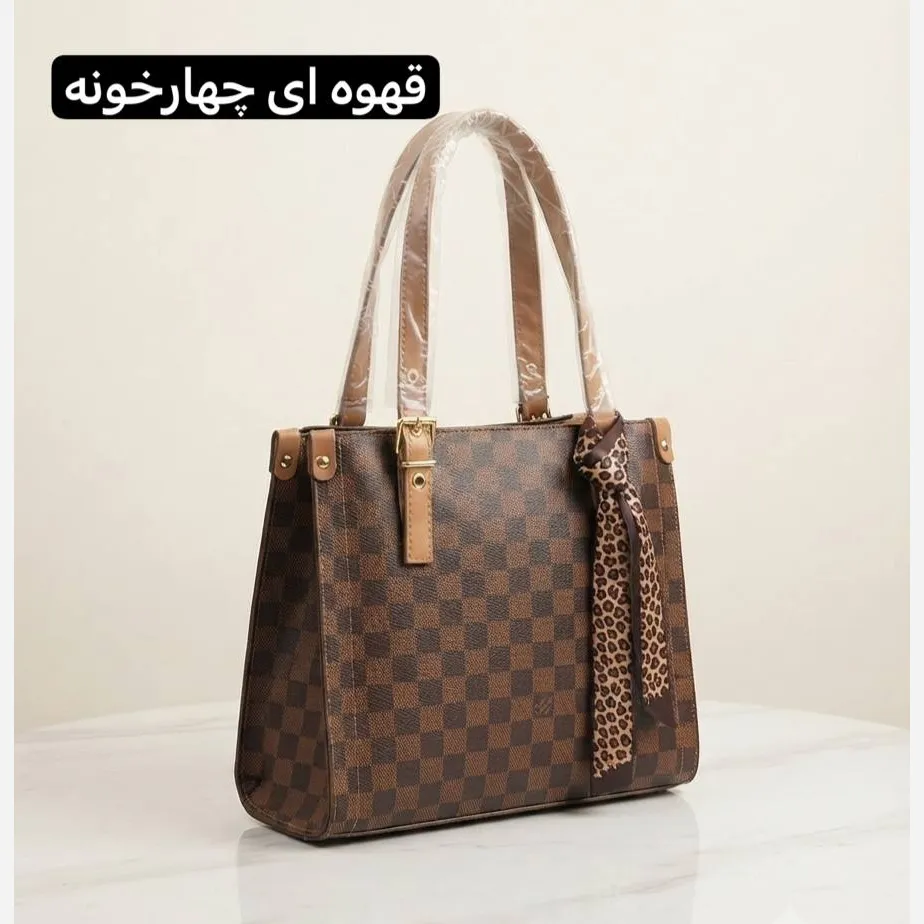 کیف زنانه چرم مصنوعی رسمی و روزمره با بند بلند
