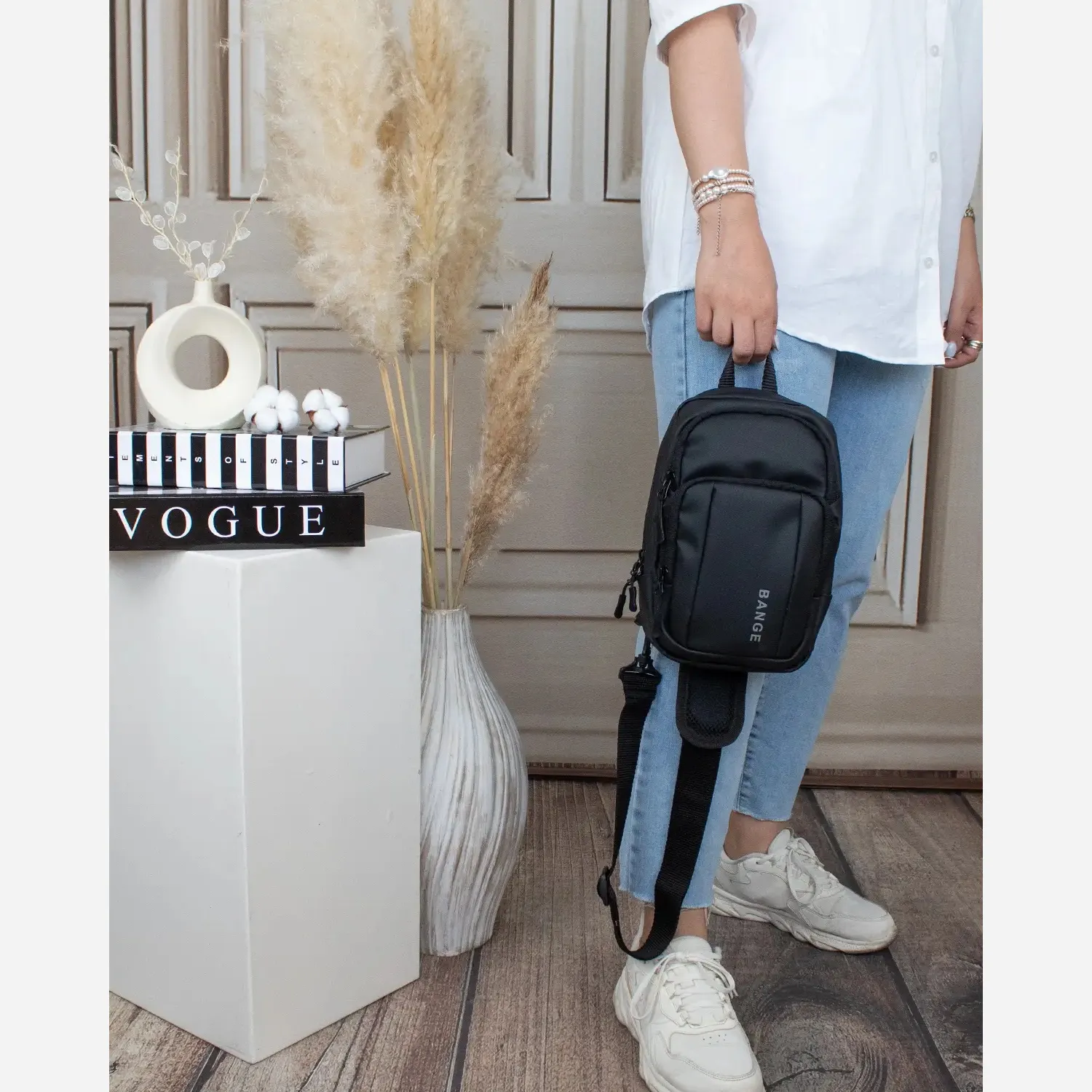 بادی بگ چرم مصنوعی اسپرت و روزمره با بند بلند