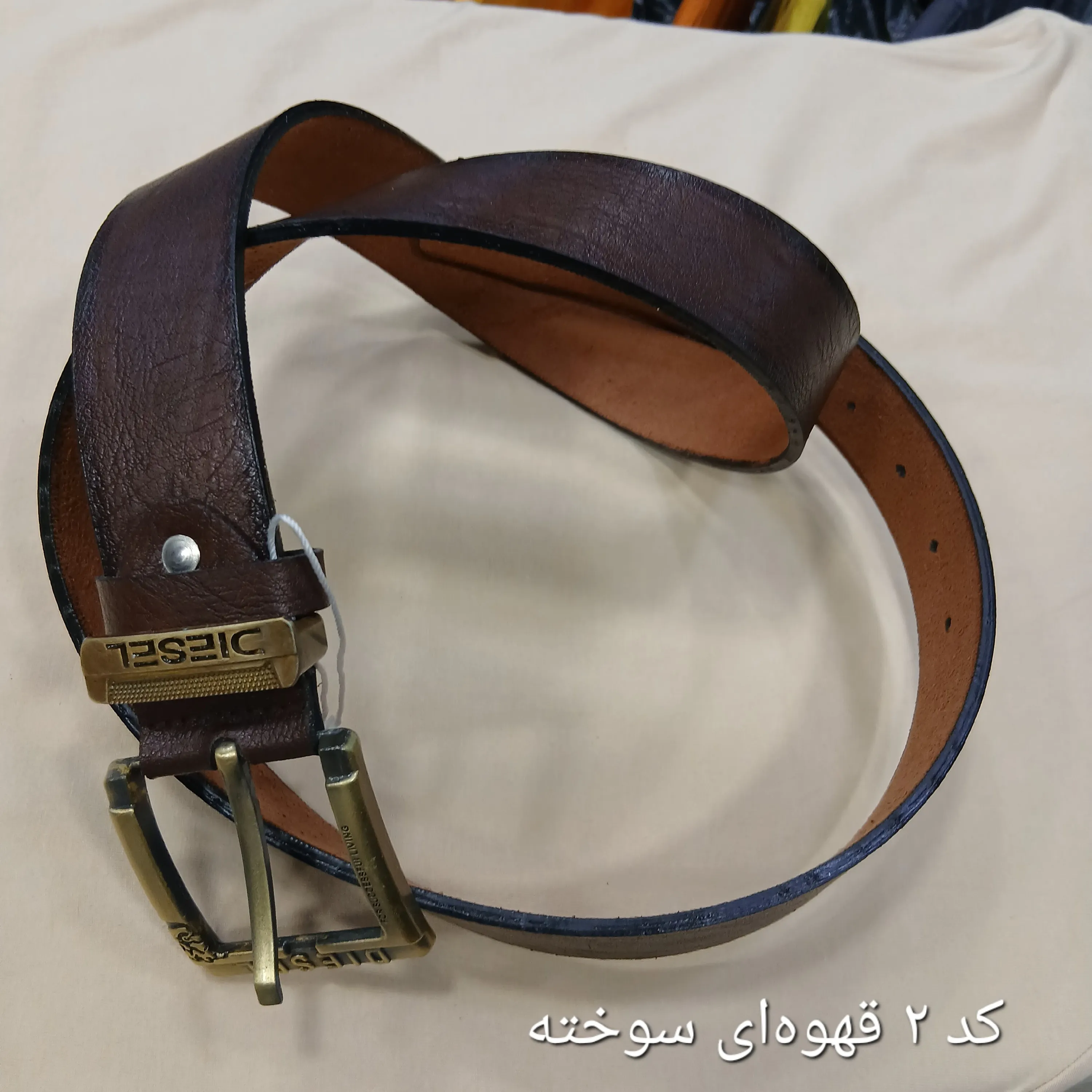 کمربند چرمی مردانه چرم صنعتی پهنای 3.5 سانت در چهار رنگ مختلف