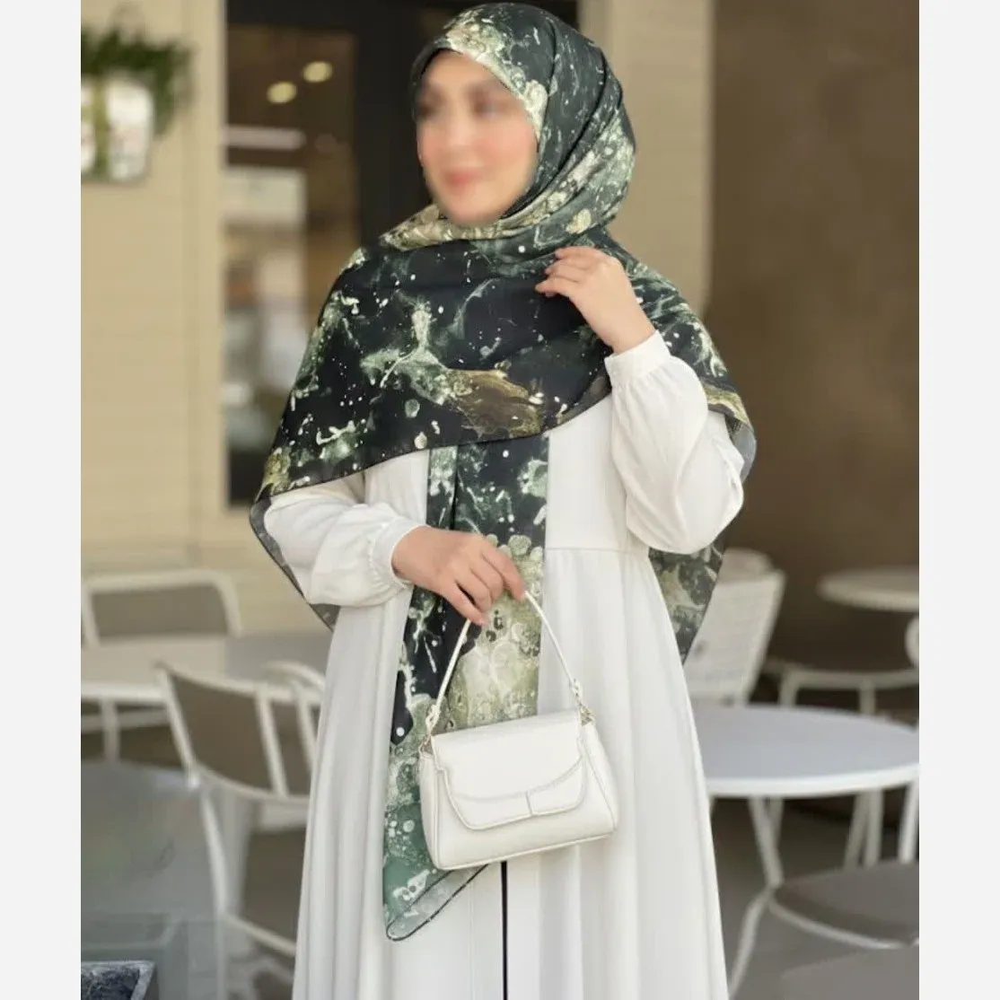 روسری نخ طرح زحل مناسب تیپ اسپرت و مجلسی