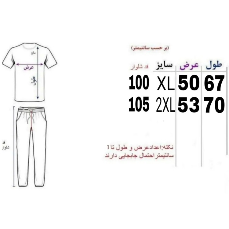 ست تیشرت و شلوار مردانه پارچه بیسکویتی درجه یک رنگ سبز روشن